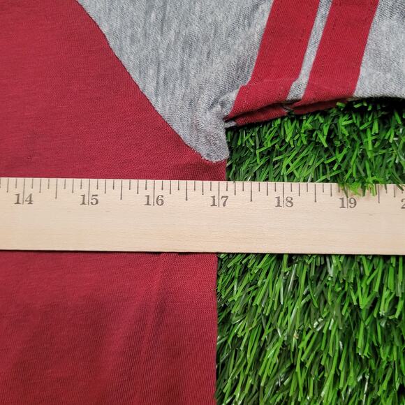 VTG 80s Alabama Crimson Tide T-Shirt Mens XS Womens S Raglan - Picture 10 of 12